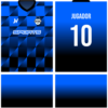 Jersey Vector Negro Azul Degrade