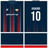Jersey Vector Lines Blue Red