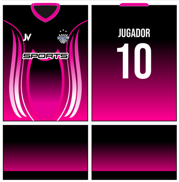 Diseño de camiseta de futbol Pink Gradient