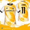 Jersey Vectors Orange White - Image 2