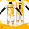 Jersey Vectors Orange White - Image 3