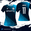 Jersey Vectors Degrade Blue Line - Image 3