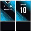 Jersey Vectors Degrade Blue Line