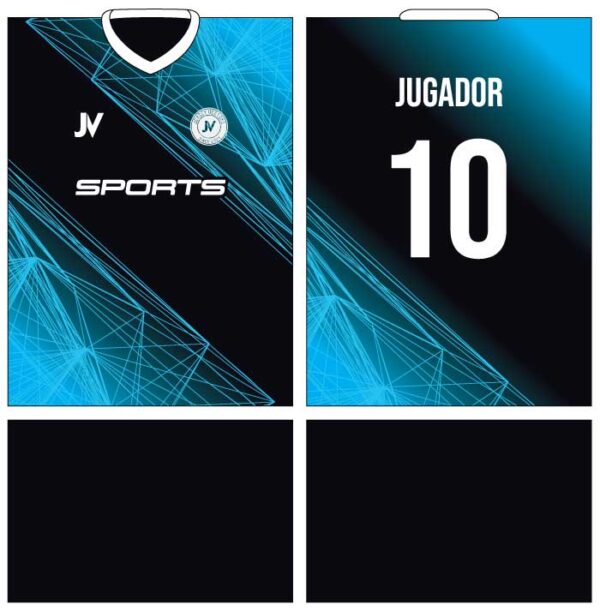 Jersey Vectors Degrade Blue Line