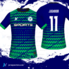 Jersey Vectors Blue Green - Image 3