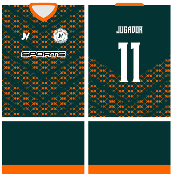 Jersey Vectors Orange Green