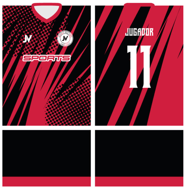 Jersey Vectors Red Black