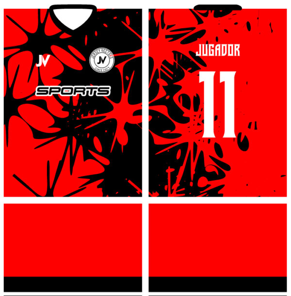 Jersey Vectors Red Black