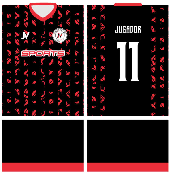 Jersey Vectors  Red Black