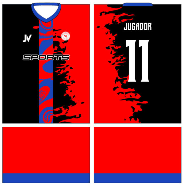 Jersey Vectors Red Black