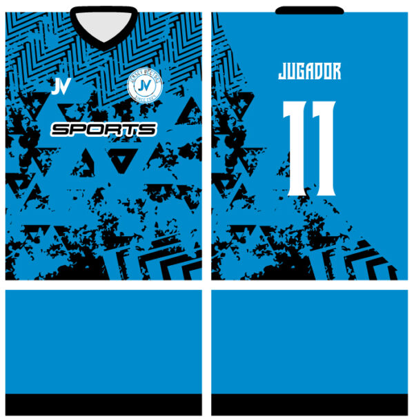 Jersey Vectors Sky Blue Black