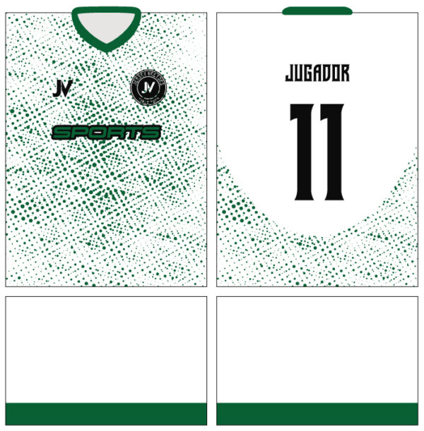 Jersey Vectors White Green