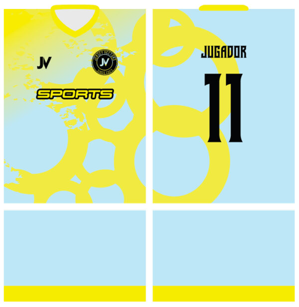 Jersey Vectors Yellow Sky Blue