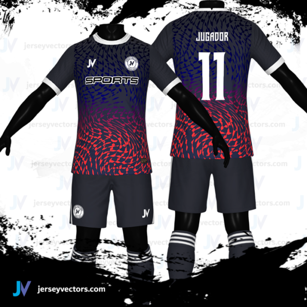 Jersey Vectors Red  Blues - Image 3