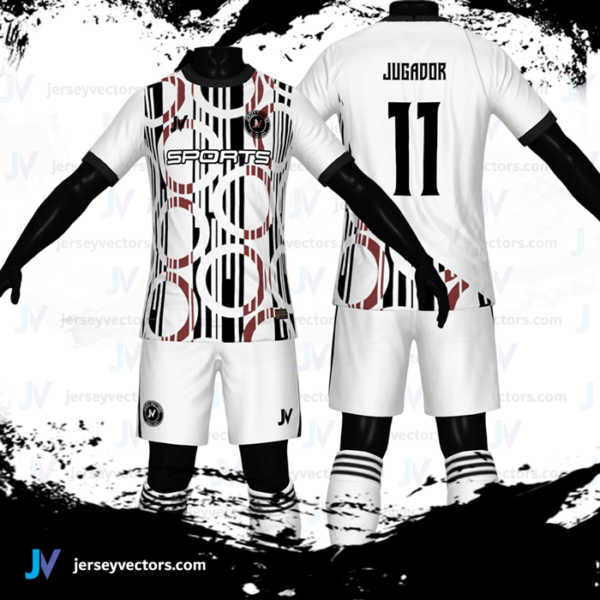 Jersey Vectors  Black White Brown - Image 3