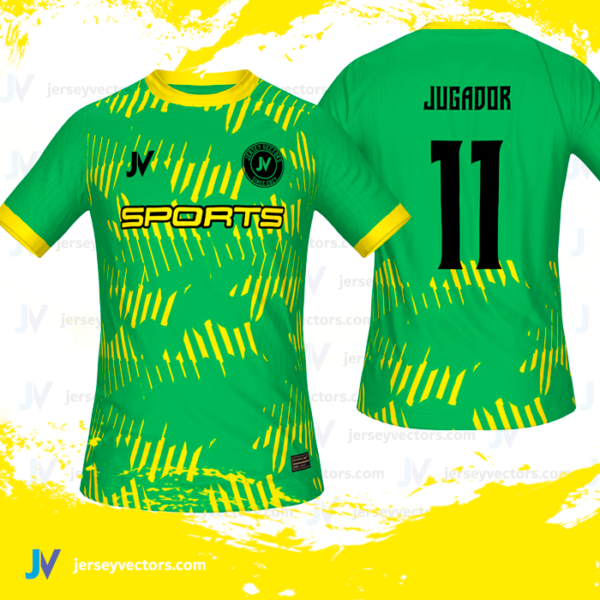 Jersey Vectors  Yellow Green - Image 3