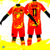 Jersey Vectors Orange Yellow Grunge - Image 3