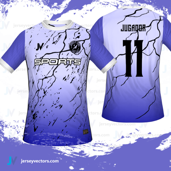 Jersey Vectors Blue Purple - Image 3