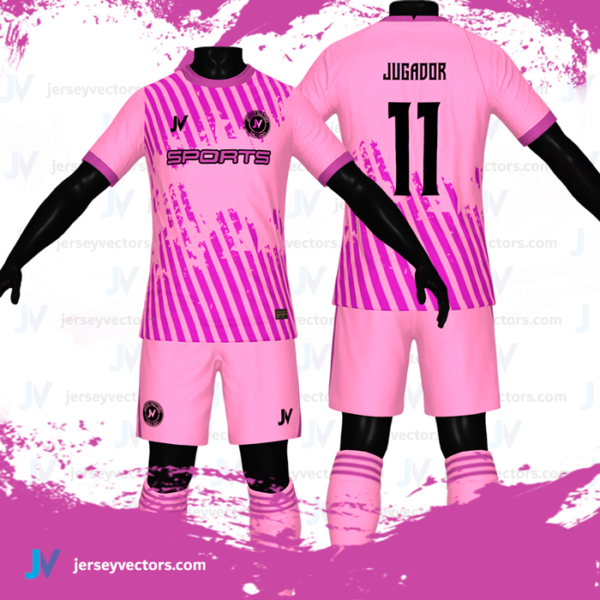 Jersey Vectors Purple Pink - Image 3