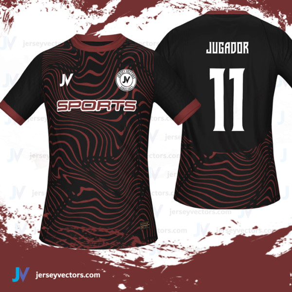 Jersey Vectors Black Brown - Image 3