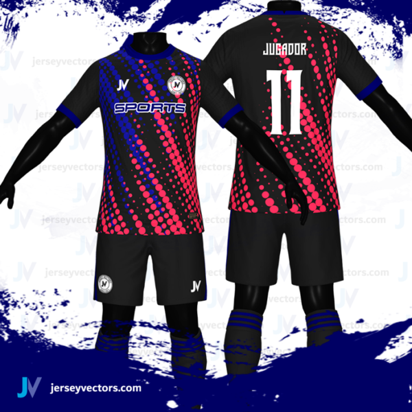 Jersey Vectors Red Blue - Image 3