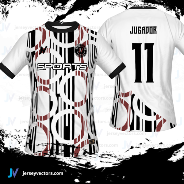 Jersey Vectors  Black White Brown - Image 2