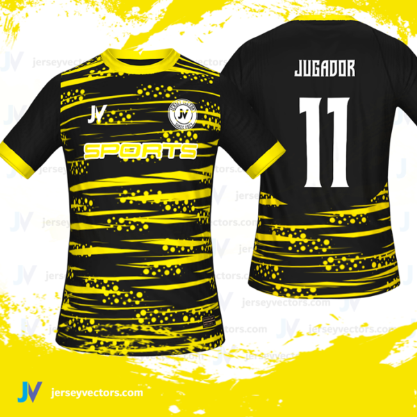 Jersey Vectors  Yellow Black - Image 2