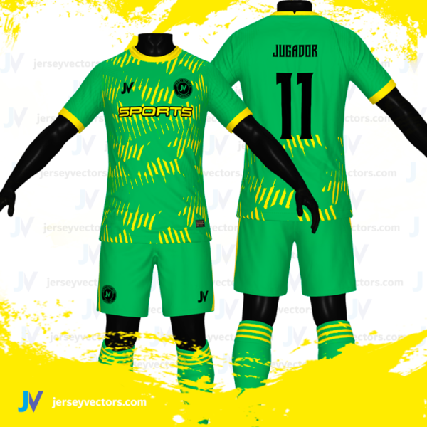 Jersey Vectors  Yellow Green - Image 2