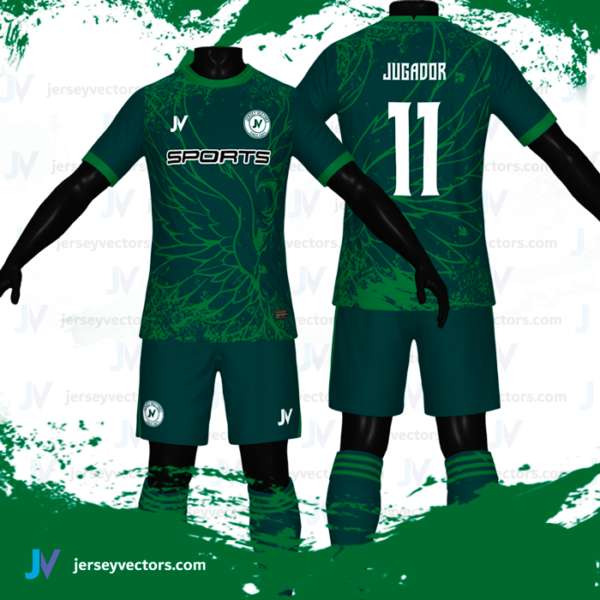 Jersey Vectors  Aguila Green - Image 2