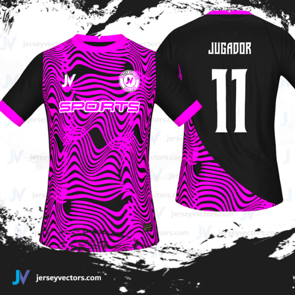 Jersey Vectors  Purple Black - Image 2