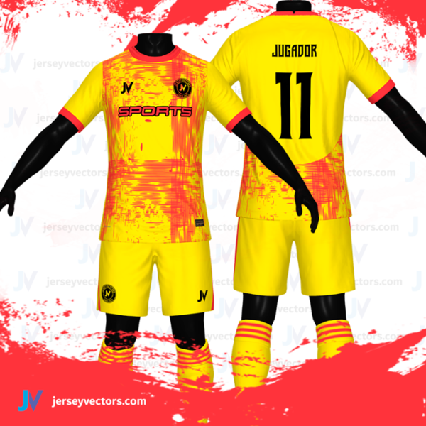 Jersey Vectors Orange Yellow - Image 2