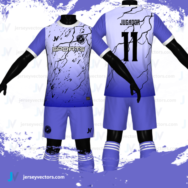 Jersey Vectors Blue Purple - Image 2