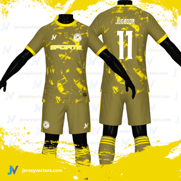 Jersey Vectors Pointillizer Yellow - Image 2