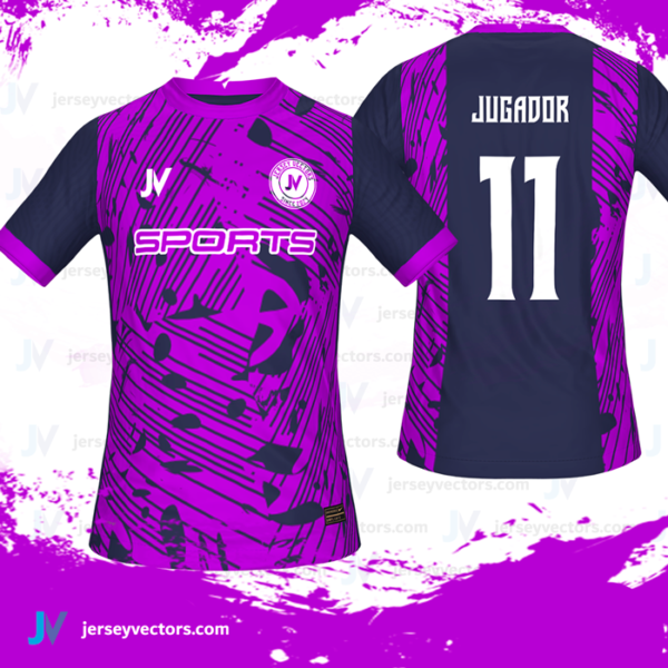 Jersey Vectors Purple Blue - Image 2