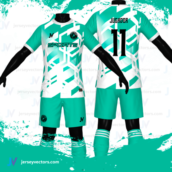 Jersey Vectors Mint White - Image 2