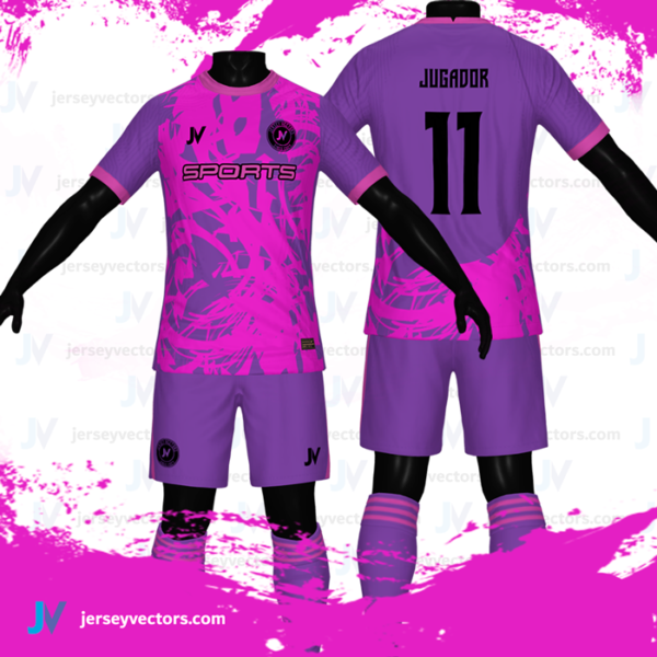 Jersey Vectors Pink Purple - Image 2