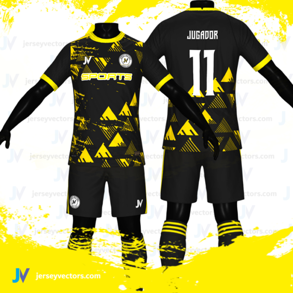 Jersey Vectors Yellow. - Image 3