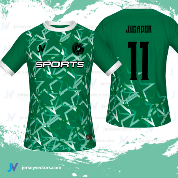 Jersey Vectors Green White - Image 3