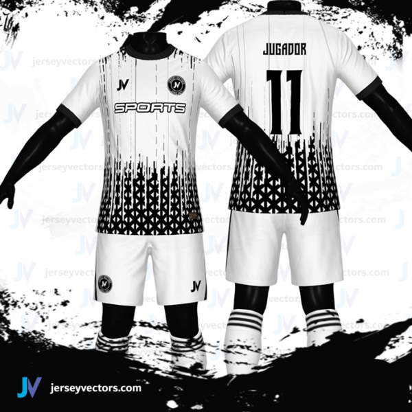 Jersey Vectors Black White - Image 3