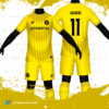 Jersey Vectors Yellow Lines - Image 2