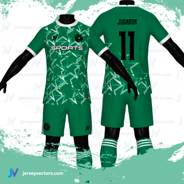 Jersey Vectors Green White - Image 2