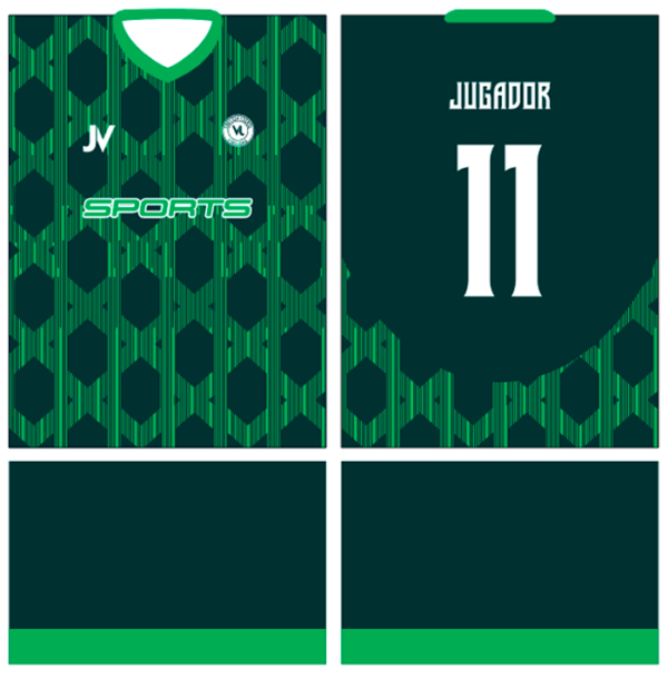 Jersey Vectors Green Lineas