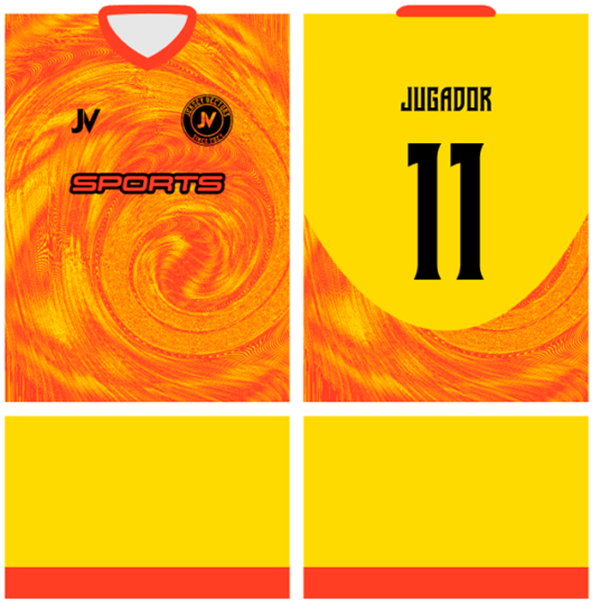 Jersey Vectors Orange Yellow