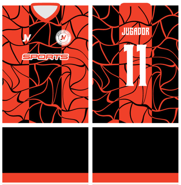 Jersey Vectors Orange Black