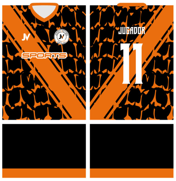 Jersey Vectors Orange  Black