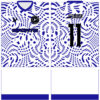 Jersey Vectors White Blue Lineas