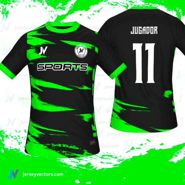 Jersey Vectors Black Green - Image 3