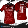 Jersey Vectors Black Red - Image 3
