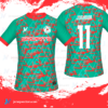 Jersey Vectors Mint Orange - Image 3