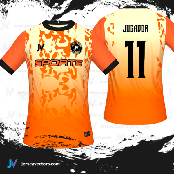 Jersey Vectors Orange Colors - Image 3